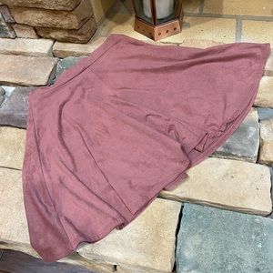 🌸 Microsuede Mauve Mini Skirt